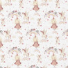 Printed Cotton LINETTE White / Pink